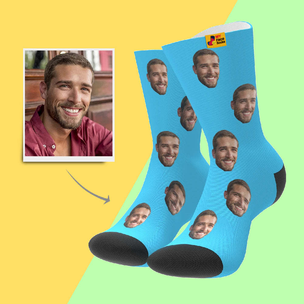 Online-Vorschau Personalisierte Gesicht Socken -3D Visualisierung Socken Mehrere Gesichter