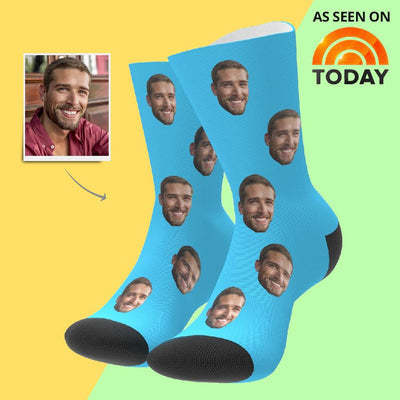 Online-Vorschau Personalisierte Gesicht Socken -3D Visualisierung Socken Mehrere Gesichter