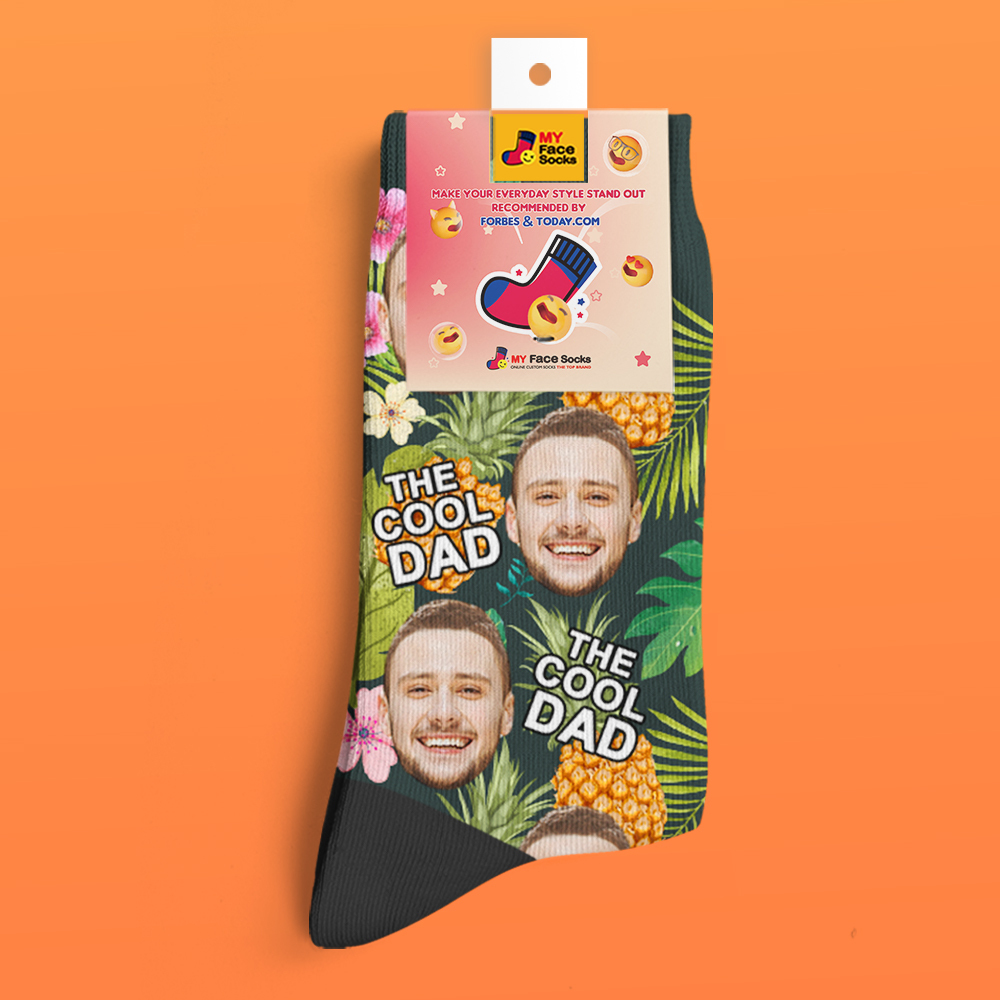 Benutzerdefinierte Gesichtssocken, Personalisierte Vatertagsgeschenke