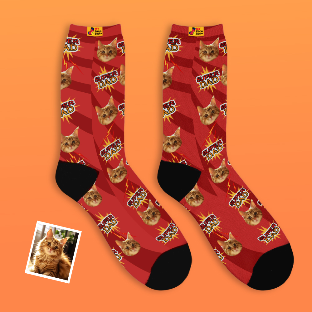 Benutzerdefinierte Gesichtssocken, Personalisierte Vatertagsgeschenke - MyFaceSocksDE