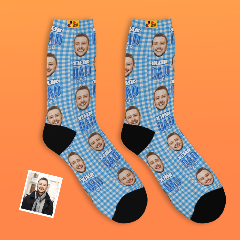 Benutzerdefinierte Gesichtssocken, Personalisierte Vatertagsgeschenke - MyFaceSocksDE