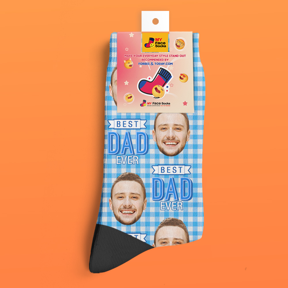 Benutzerdefinierte Gesichtssocken, Personalisierte Vatertagsgeschenke - MyFaceSocksDE