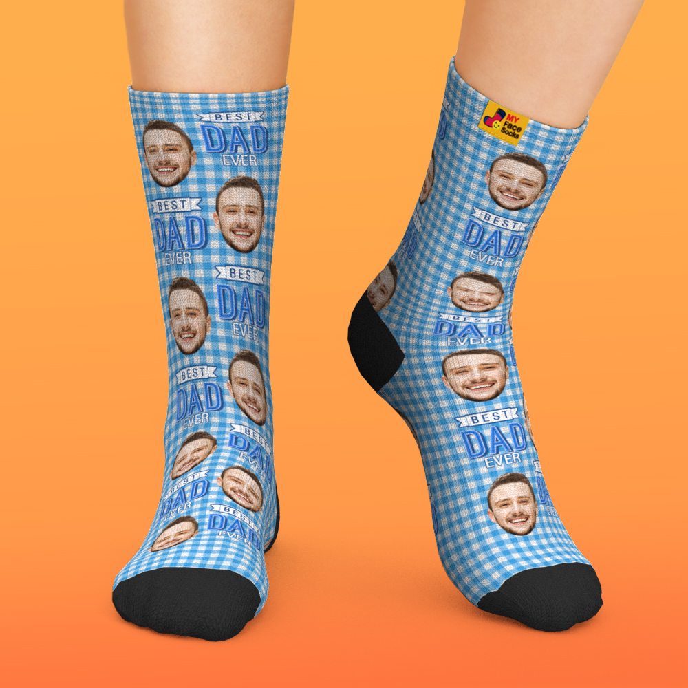 Benutzerdefinierte Gesichtssocken, Personalisierte Vatertagsgeschenke - MyFaceSocksDE