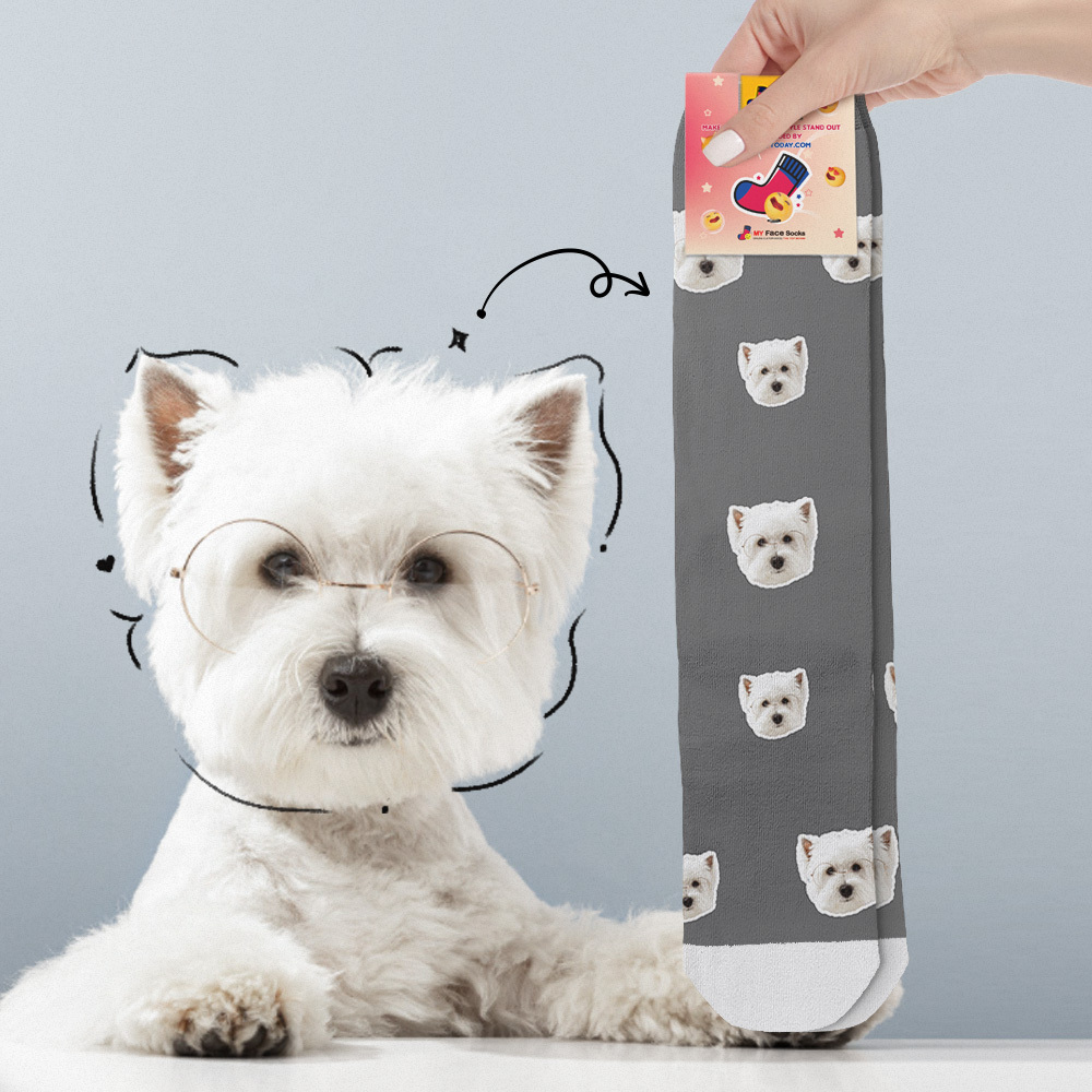 Benutzerdefinierte Vorschau Vollgesichtsfoto Bedruckte Socken Personalisierte Benutzerdefinierte Designs Beste Geschenkidee Für Weihnachten - MyFaceSocksDE