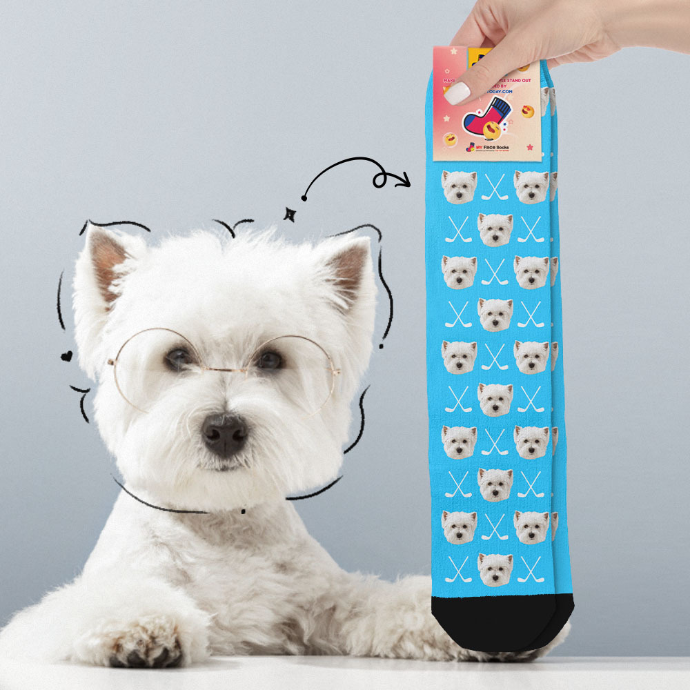Benutzerdefinierte Vollgesichtssocken Golfschläger-socken, Personalisiertes Foto, Individuelles Design, Beste Geschenkidee - MyFaceSocksDE
