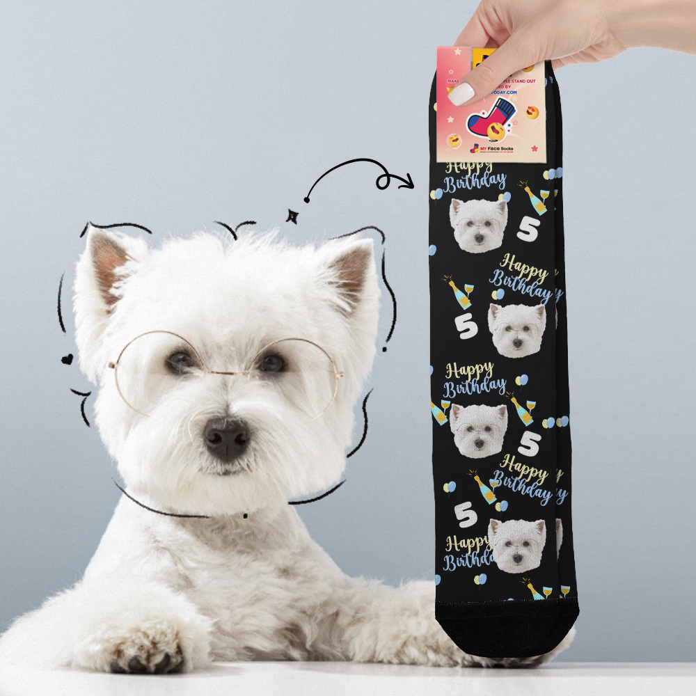 Personalisierte Gesichtssocken Alters- Und Gesichtssocken Geburtstagsgeschenkidee Alles Gute Zum Geburtstag - MyFaceSocksDE