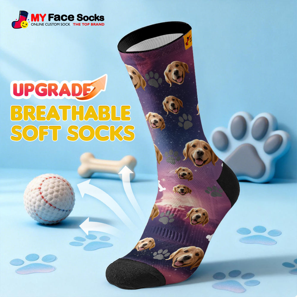 Personalisierte Socken Mit Niedlichem Haustiermotiv – Das Perfekte Geschenk Für Tierliebhaber Mit Foto - MyFaceSocksDE