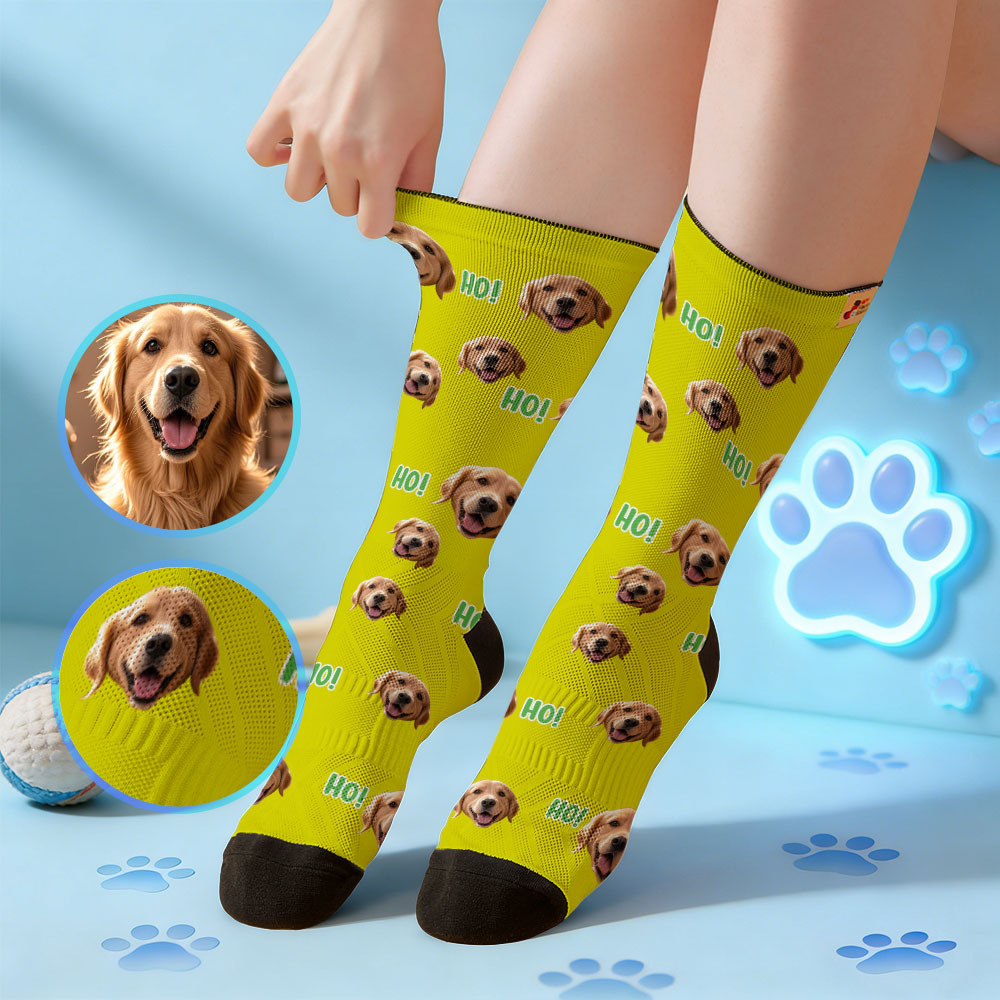 Personalisierte Socken Mit Niedlichem Haustiermotiv – Das Perfekte Geschenk Für Tierliebhaber Mit Foto - MyFaceSocksDE