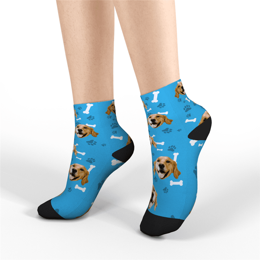 Kundenspezifische Kurze Socken Kundenspezifische Gesichtssocken Sommergeschenke - Hund - GesichtSocken