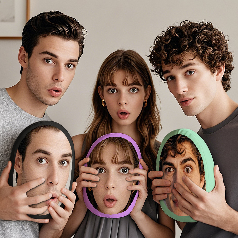 Benutzerdefinierte Doppelseitige Mush Cush Big Face Kissen Lustiges Gesichtskissen - MyFaceSocksDE