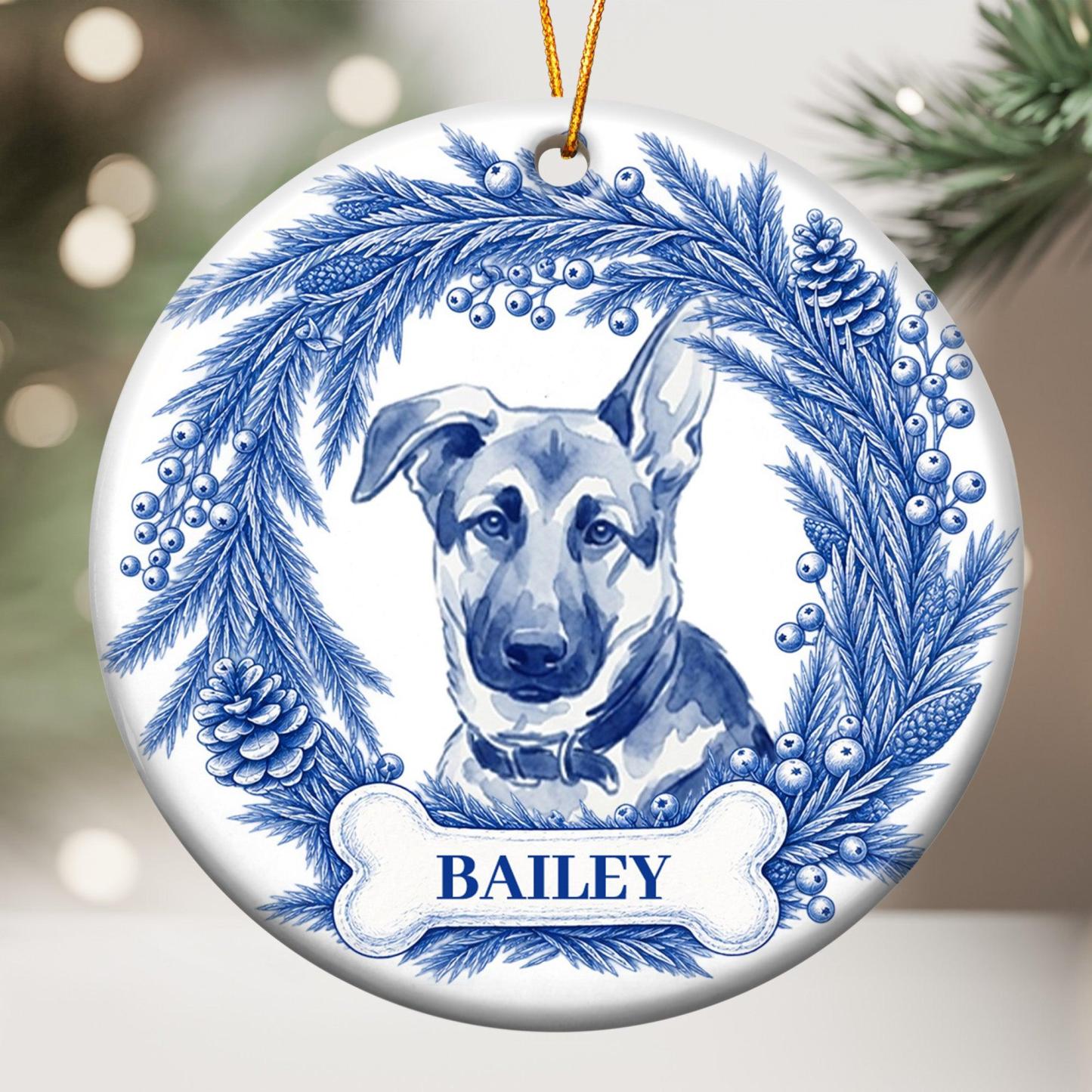 Personalisierter Weihnachtsbaumschmuck Für Haustiere – Individuell Gestaltetes Erinnerungsgeschenk Für Hund Oder Katze Mit Namen Für Die Weihnachtsbaumdekoration - MyFaceSocksDE