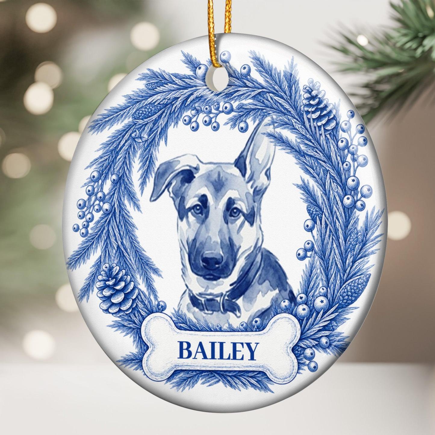 Personalisierter Weihnachtsbaumschmuck Für Haustiere – Individuell Gestaltetes Erinnerungsgeschenk Für Hund Oder Katze Mit Namen Für Die Weihnachtsbaumdekoration - MyFaceSocksDE
