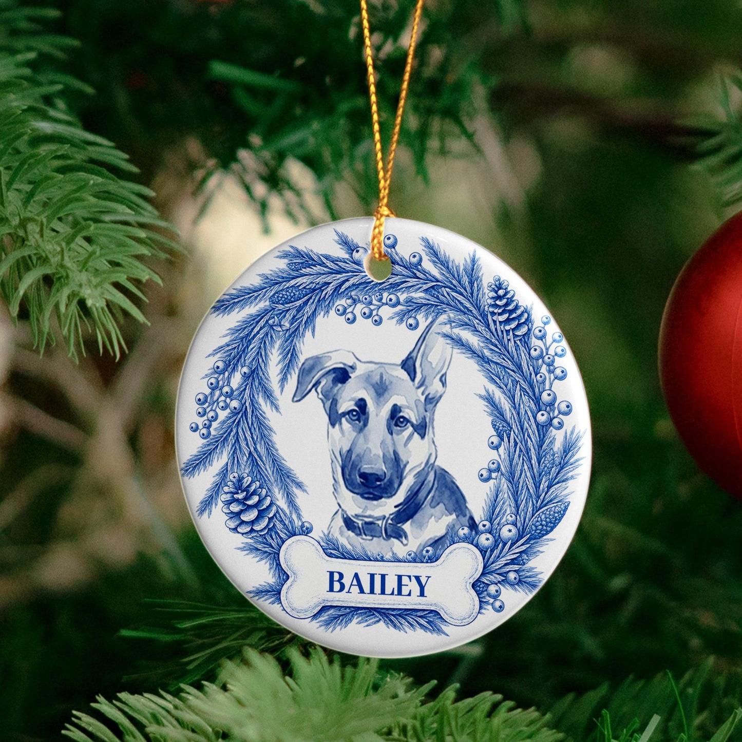 Personalisierter Weihnachtsbaumschmuck Für Haustiere – Individuell Gestaltetes Erinnerungsgeschenk Für Hund Oder Katze Mit Namen Für Die Weihnachtsbaumdekoration - MyFaceSocksDE