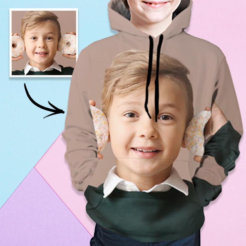 Custom Fashion 3d Digital Print Hoodie Normal Tailliertes Langarm-sweatshirt - GesichtSocken