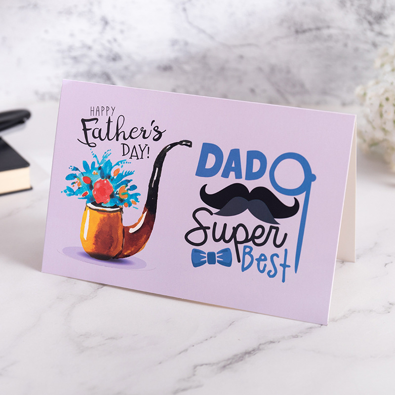 Vatertags-grußkarte Für Den Besten Papa - MyFaceSocksDE