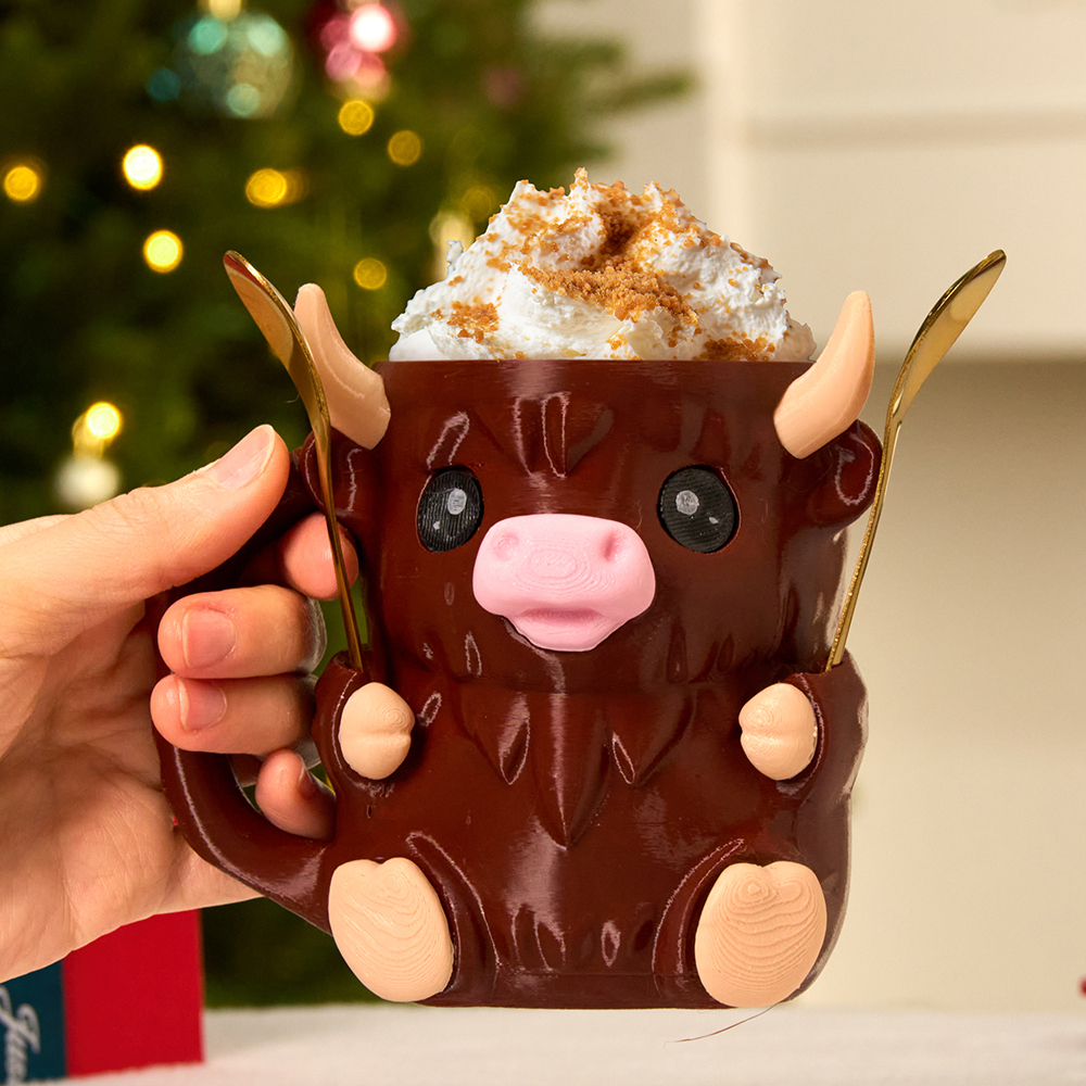Niedlicher Eisbecherhalter Im Kuh-design Mit Griff Und Löffel – Wiederverwendbare, Frostsichere Kühlhülle Für Eiscreme, Getränke Und Desserts – Lustiges Kuh-geschenk Für Eiscreme-liebhaber - MyFaceSocksDE