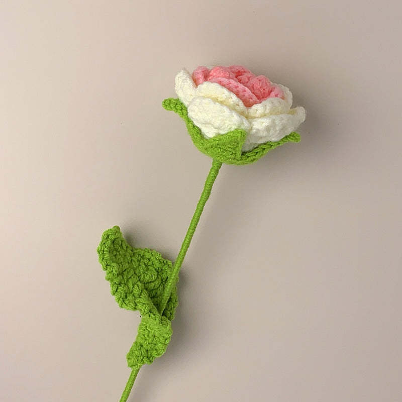 Rosen Häkeln Blume Handgemachte Gestrickte Blume Geschenk Für Liebhaber - GesichtSocken
