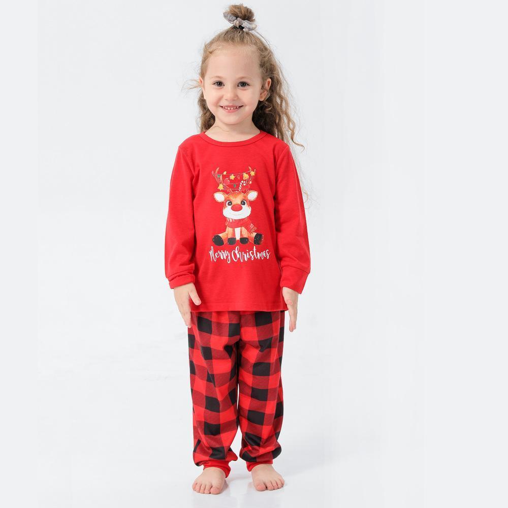 Passende Familien-pyjama-sets Weihnachtsfest-party-nachtwäsche – Weihnachts-pyjama - GesichtSocken