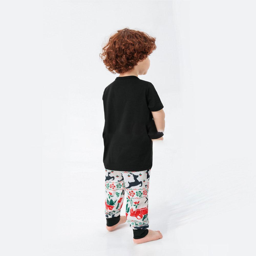 Passende Familien-pyjama-sets Weihnachtsfest-party-nachtwäsche – Weihnachtselch - GesichtSocken