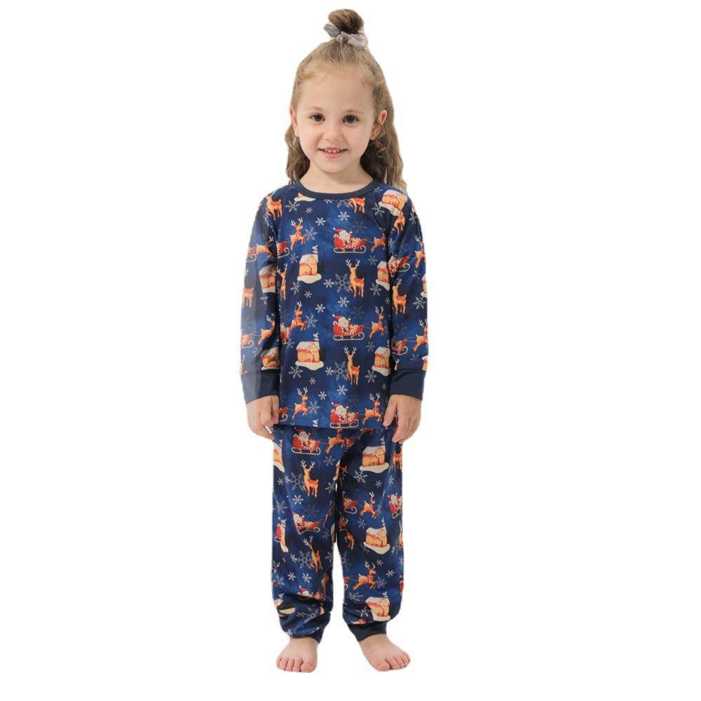 Passende Familien-pyjama-sets Weihnachtsfest-party-nachtwäsche – Schneeflocke Weihnachtsmann - GesichtSocken