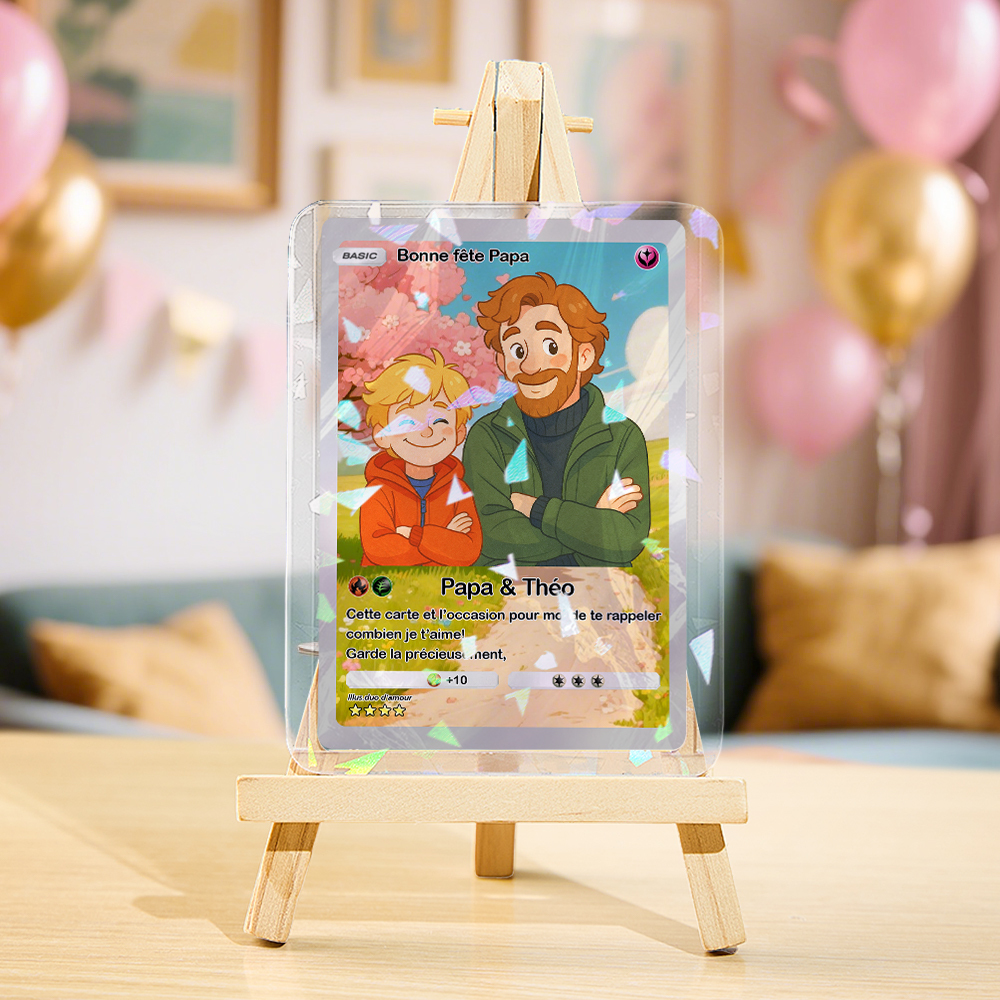 Personalisierte Anime-acrylkarte, Personalisiertes Liebesgeschenk Zum Jahrestag, Valentinstag Oder Geburtstag - MyFaceSocksDE