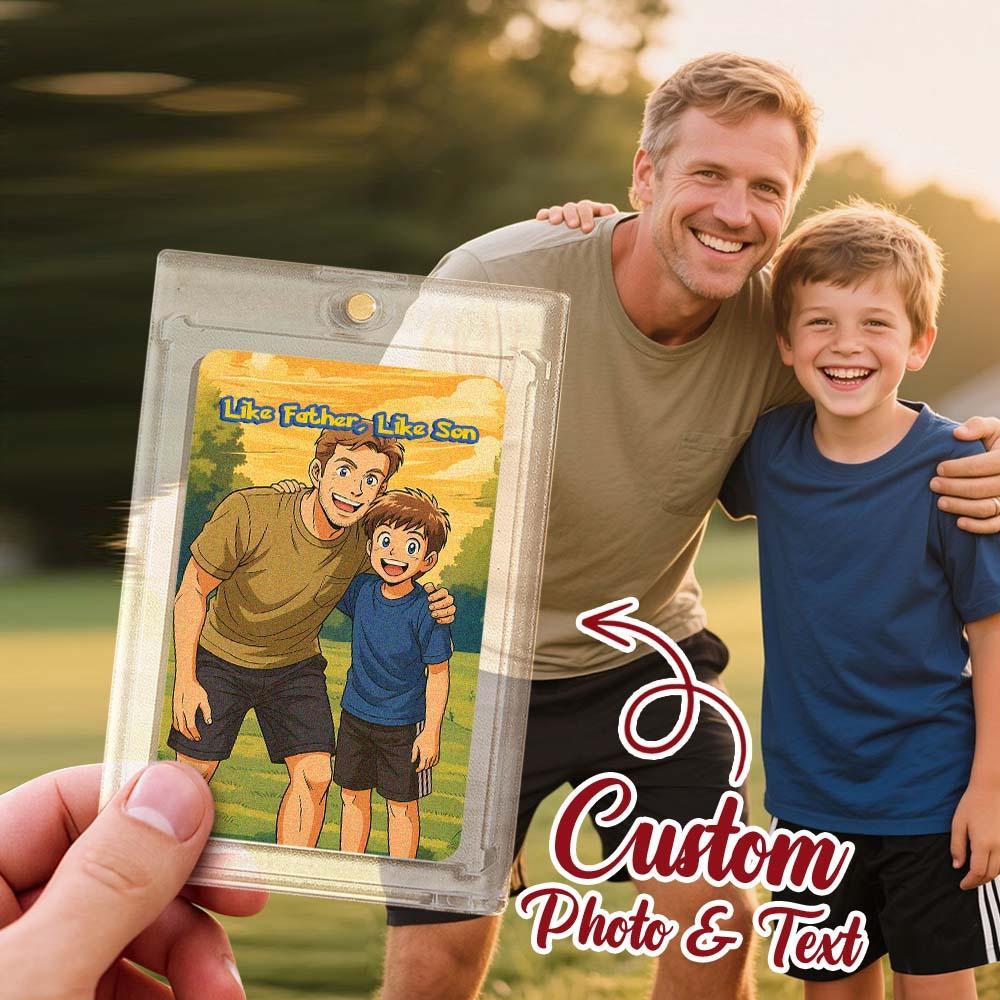 Individuelles Kartengeschenk Im Abenteuerstil Für Die Familie. Verwandeln Sie Ihr Foto In Ein Einzigartiges Sammlerstück. - MyFaceSocksDE