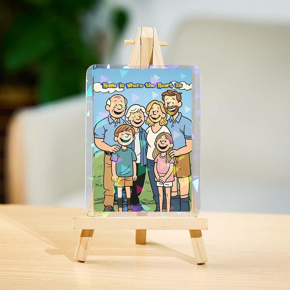 Benutzerdefinierte Abenteuer-stil-karte Benutzerdefinierte Karte Geschenk Für Die Familie Verwandeln Sie Ihr Foto In Ein Einzigartiges Sammlerstück - MyFaceSocksDE