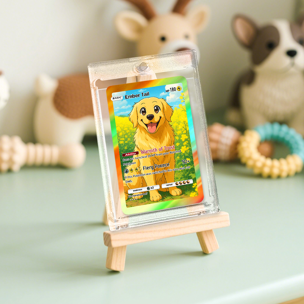 Benutzerdefinierte Anime-karte, Personalisiertes Süßes Geschenk Für Tierliebhaber, Süßes Kartengeschenk - MyFaceSocksDE
