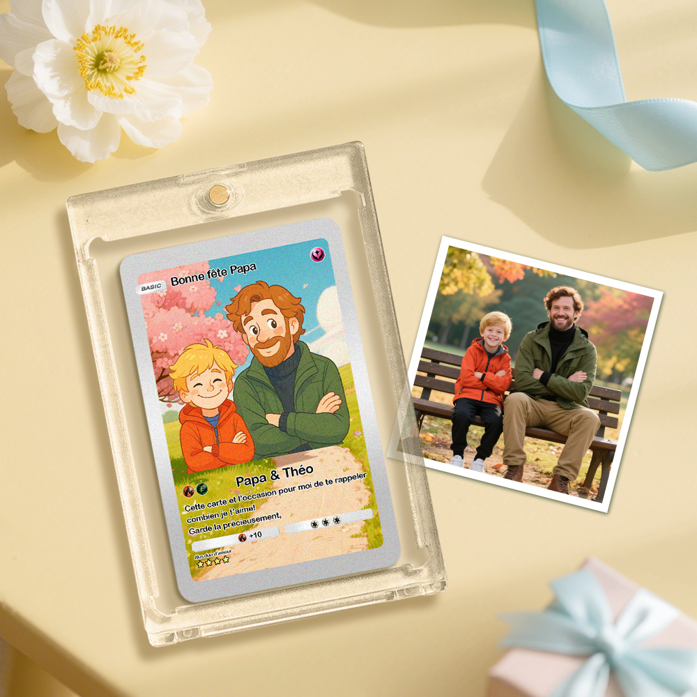 Personalisierte Anime-acrylkarte, Liebesgeschenk Zum Jahrestag, Valentinstag Oder Geburtstag - MyFaceSocksDE