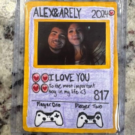 Personalisierte Valentinstagskarte Für Power-paare, Individuelle Jahrestagskarte Im Anime-stil Mit Pärchenfoto, Das Perfekte Valentinstagsgeschenk Für Verliebte - MyFaceSocksDE