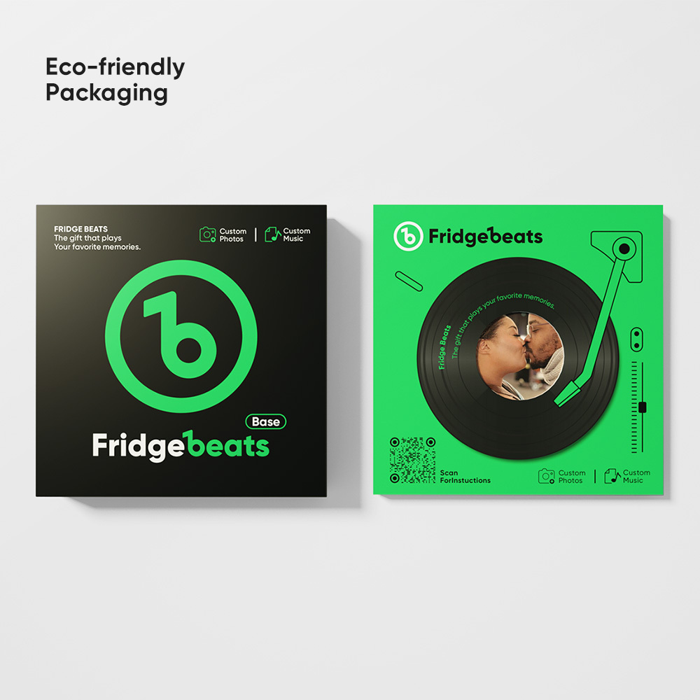 Upgraded Personalized Music Fridge Magnet That Play Songs Record Supports 1-6 Songs Gifts for Dad - Giftlab