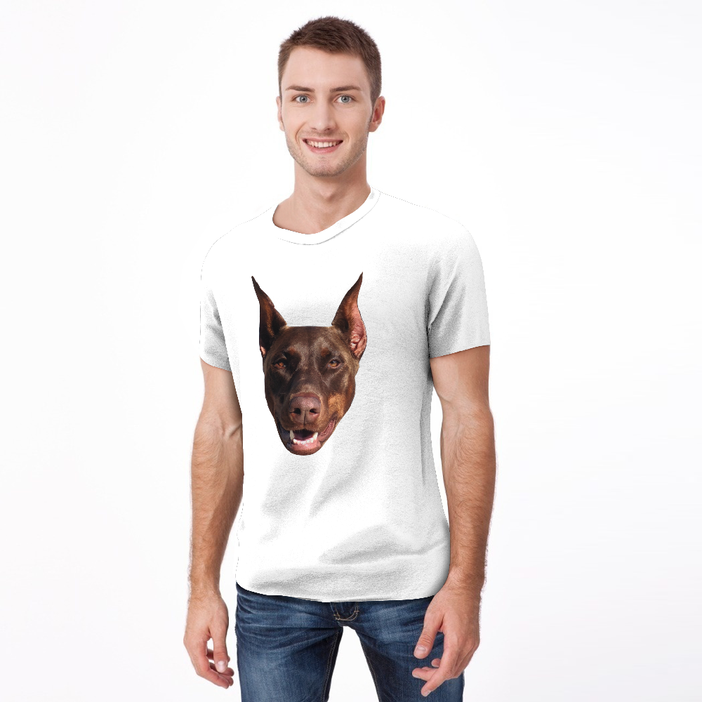 Custom Face Funny Dog T-shirt Pet - facesockseur