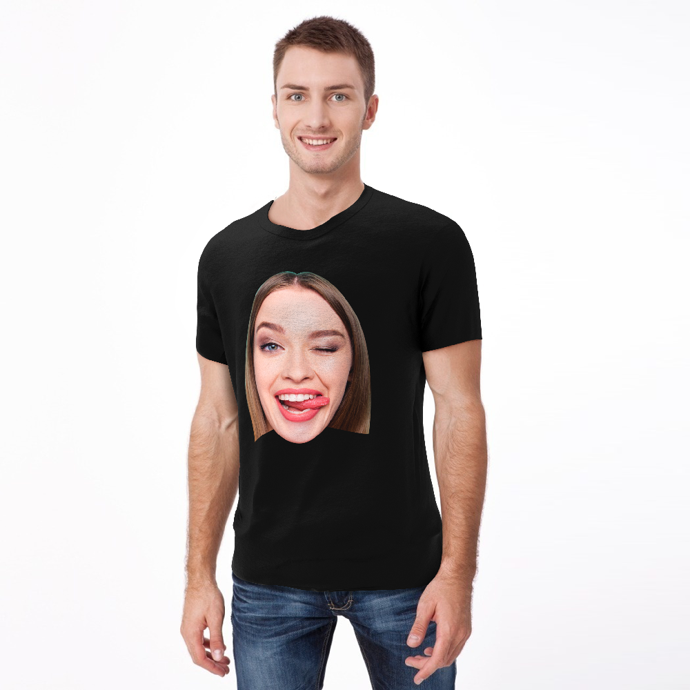 Custom Face Funny T-shirt - facesockseur