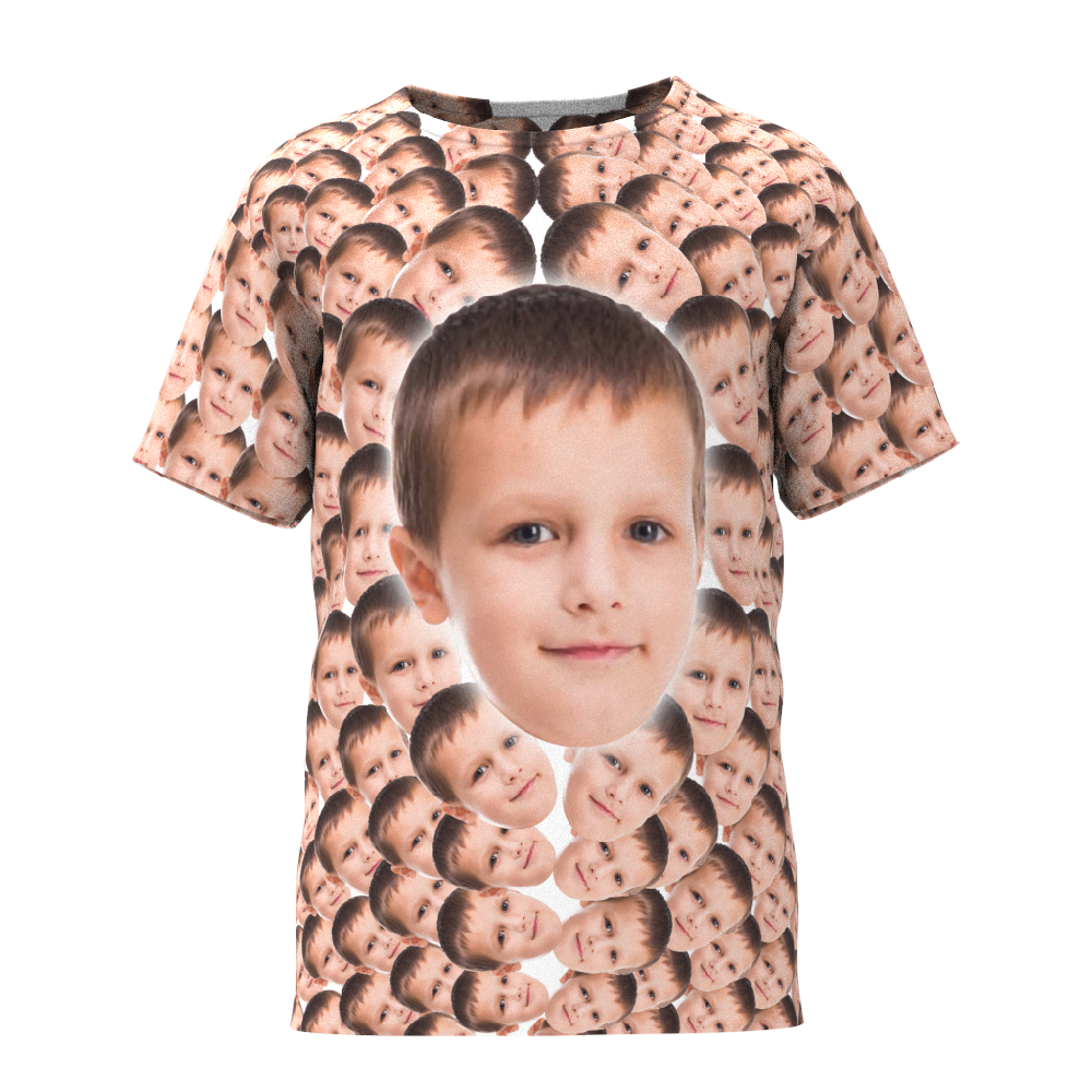 Custom Faces Mash Kid Funny T-shirt - facesockseur