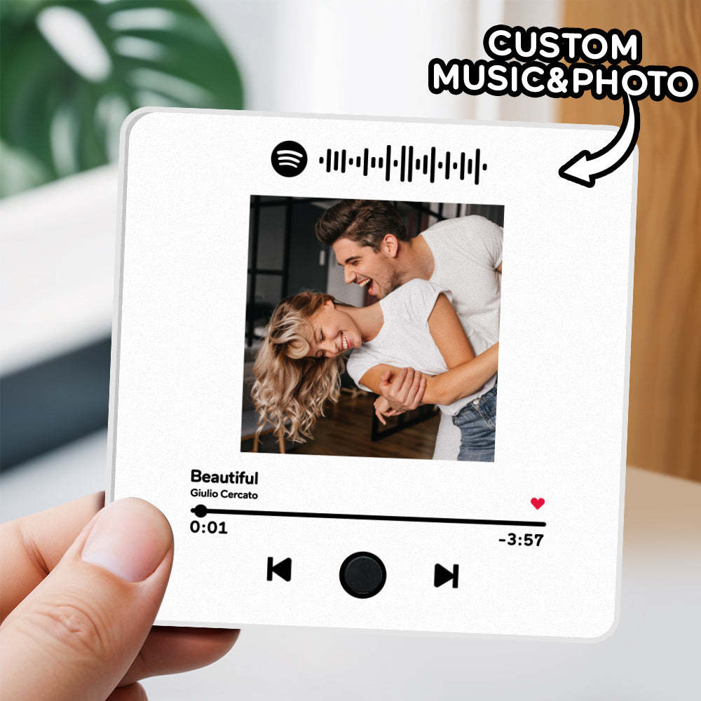 Personalized Photo Album Fridge Magnet Music Wall Photo Sticker Music Movement That Can Be Played Without Cell Phone Music Fridge Magnet Pro - Myfacesocks