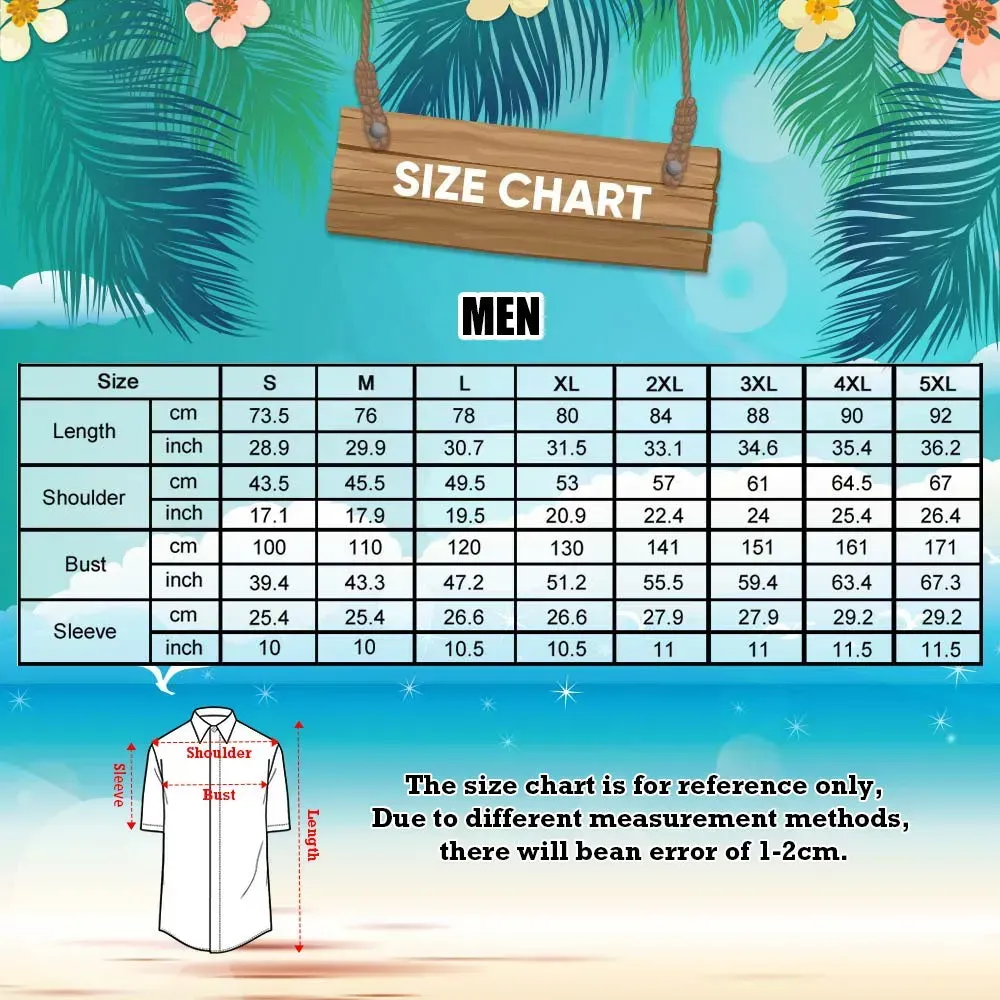 Personalized Women Light Blue Beach Leaves Face Hawaiian Shirt Face Couple Shirt Vacation Gift For Coupl - myfacesockseu