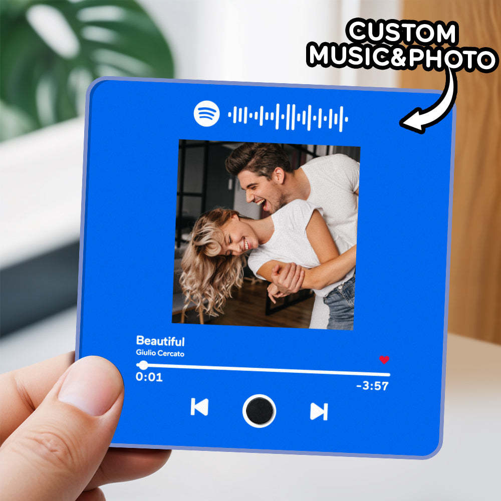 Personalized Photo Album Fridge Magnet Music Wall Photo Sticker Music Movement That Can Be Played Without Cell Phone Music Fridge Magnet Pro - Myfacesocks