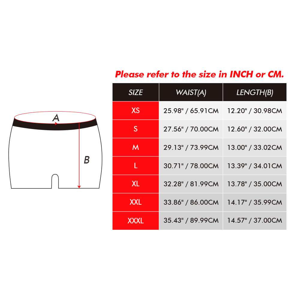 Custom Face and Text White Stripe Boxer Shorts Men's Face Valentine's Day Gifts - myfacesockseu