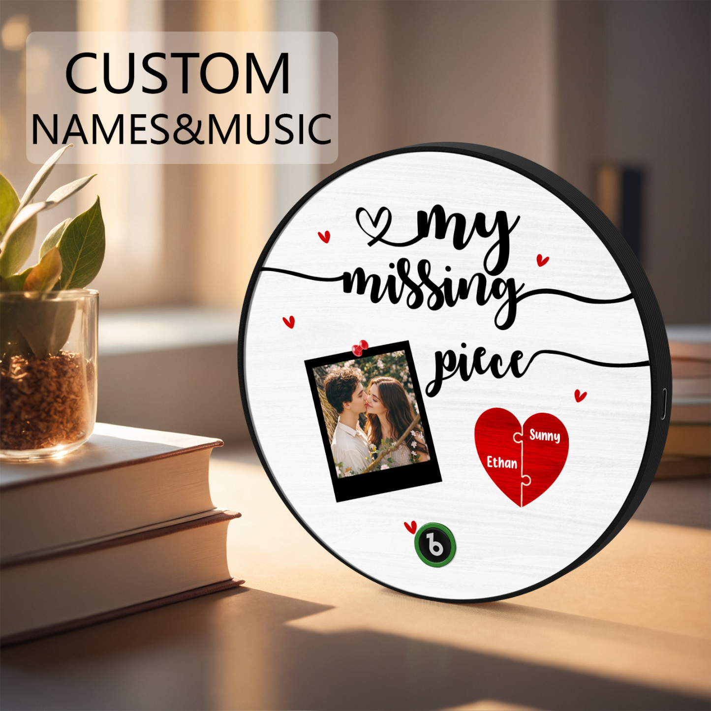 My Missing Piece Custom Photo Music Fridge Magnet Personalized Fridge Magnet Anniversary Gifts Gifts for Couples