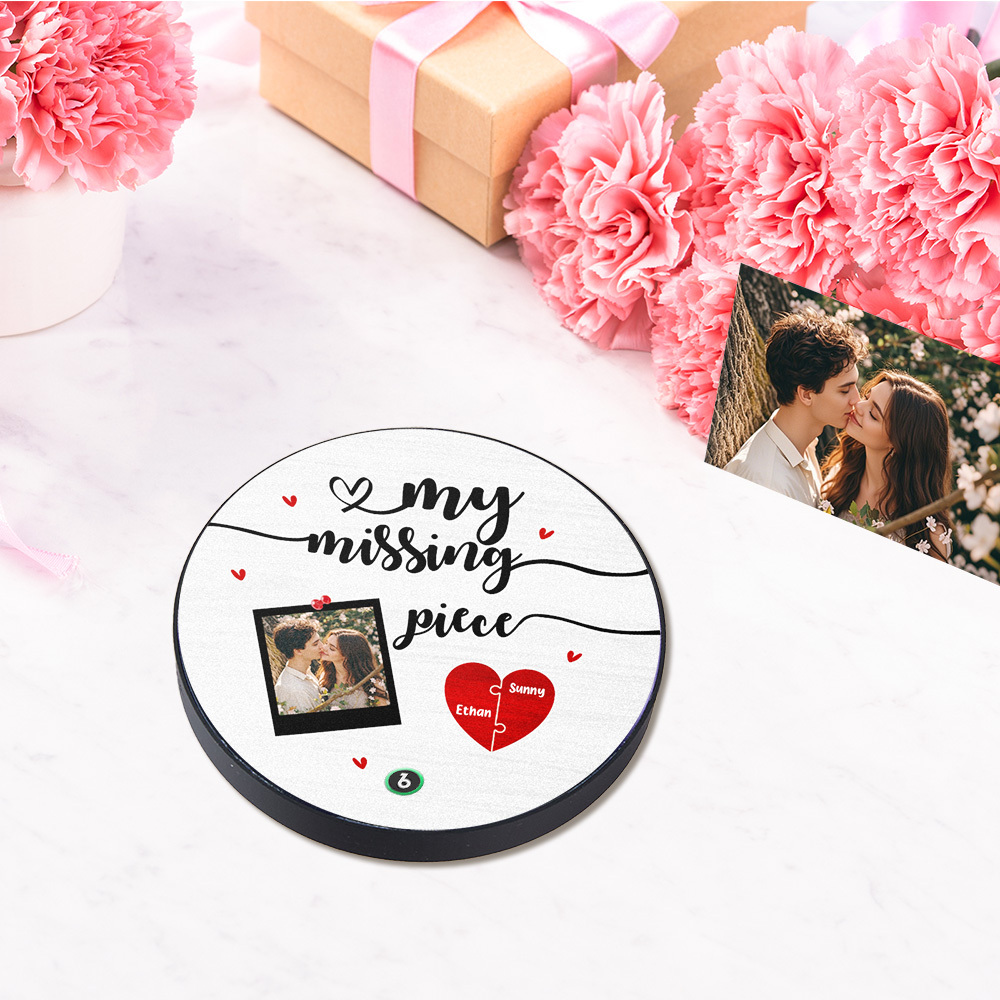 My Missing Piece Custom Photo Music Fridge Magnet Personalized Fridge Magnet Anniversary Gifts Gifts for Couples