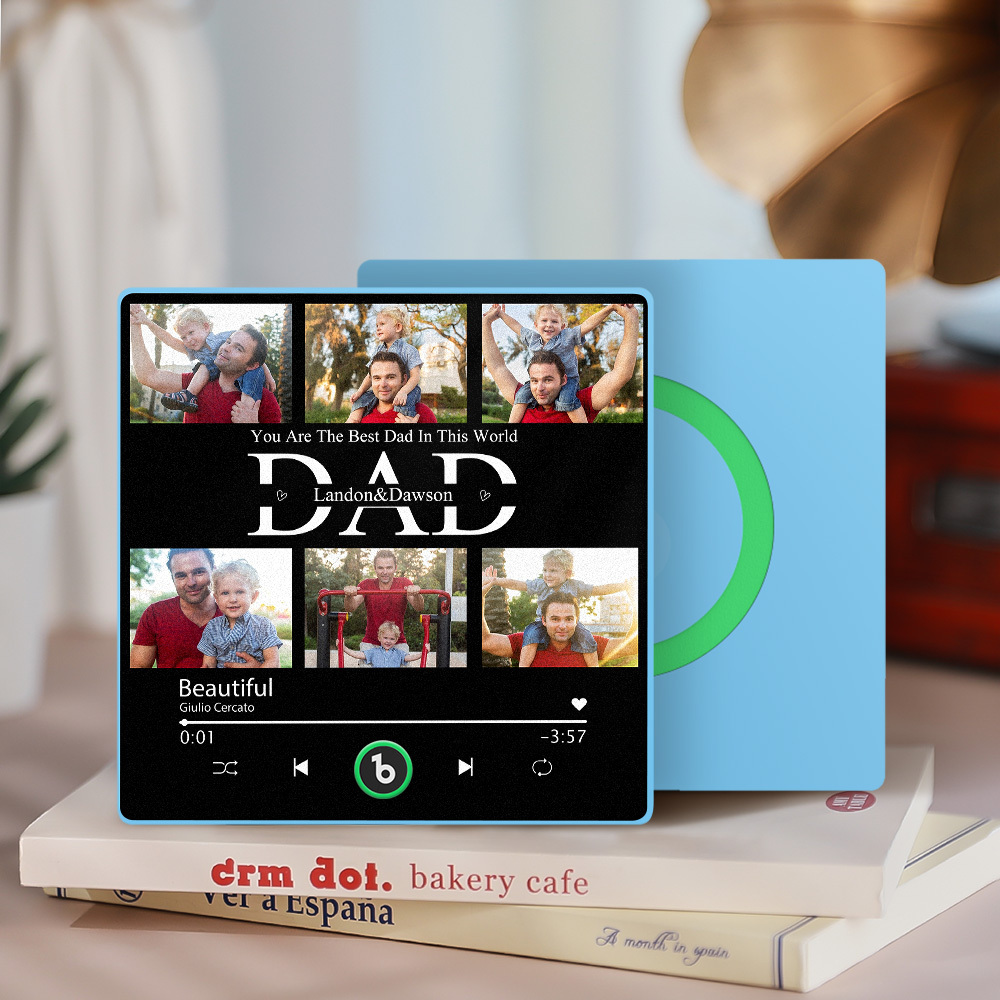 Custom Music Fridge Magnets Custom Music Fridge Magnet Colorful Frame Album Fridge Magnet Can Play Songs Gift for Dad - Giftlab