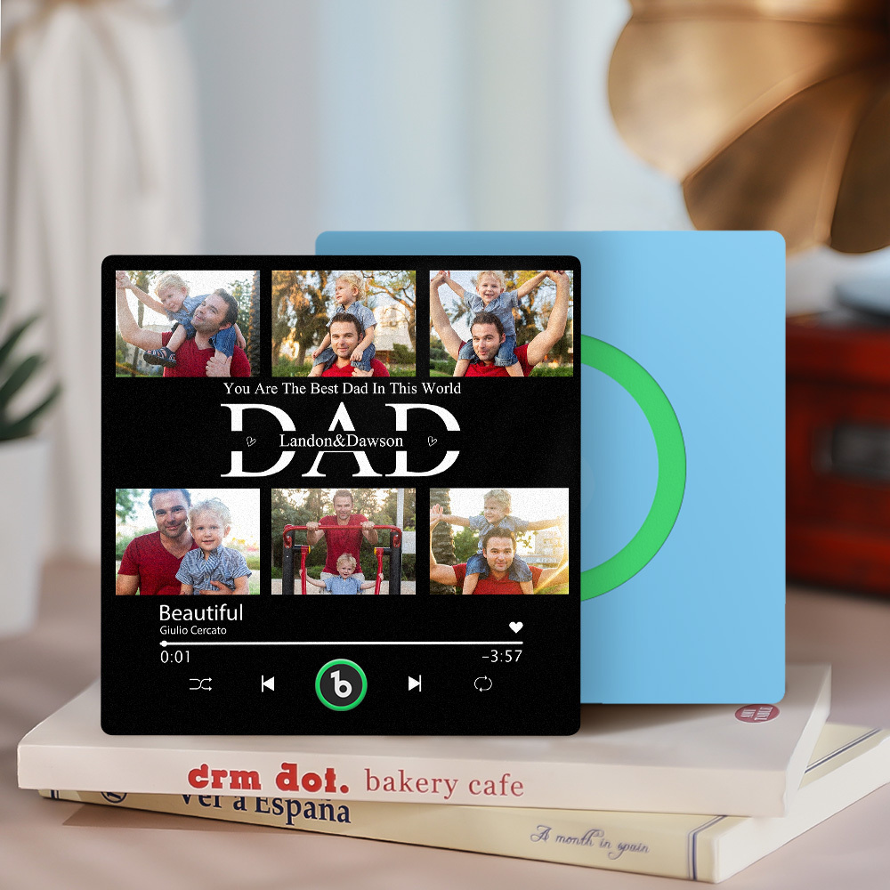 Custom Music Fridge Magnets Custom Music Fridge Magnet Colorful Frame Album Fridge Magnet Can Play Songs Gift for Dad - Giftlab