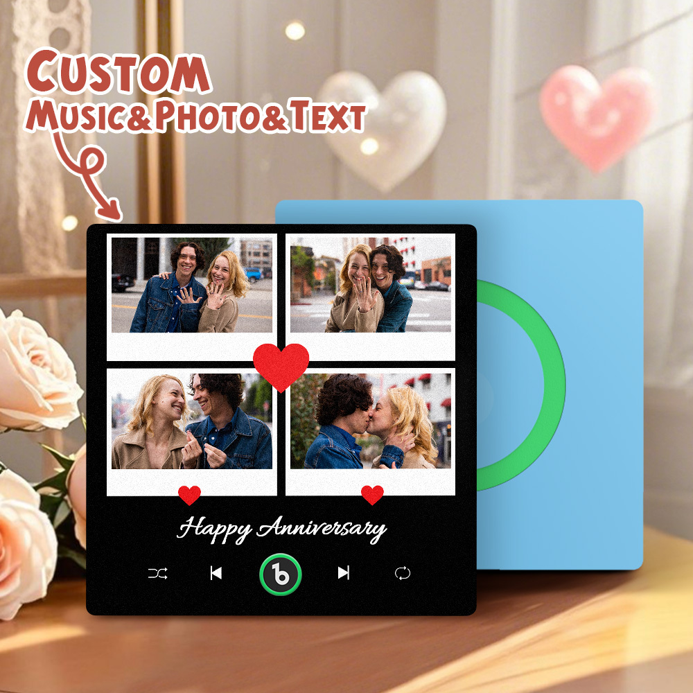 Custom Music Fridge Magnets Custom Music Fridge Magnet Colorful Frame Album Fridge Magnet Can Play Songs Gift for Mom - Giftlab