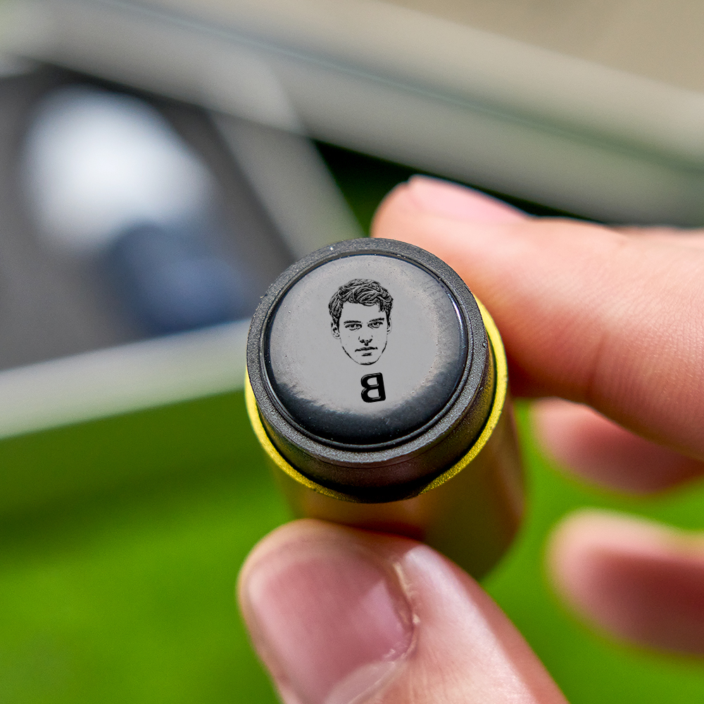 Father's Day Gift Personalized Photo Golf Ball Stamp with Metal Storage Box for Golf Player - myfacesockseu