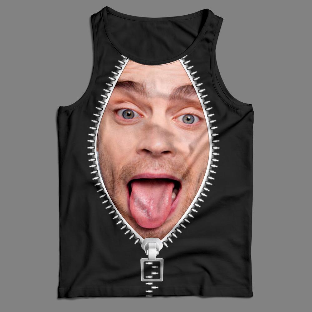 Custom Face Tank Top Zipper - MyFaceSocksEU