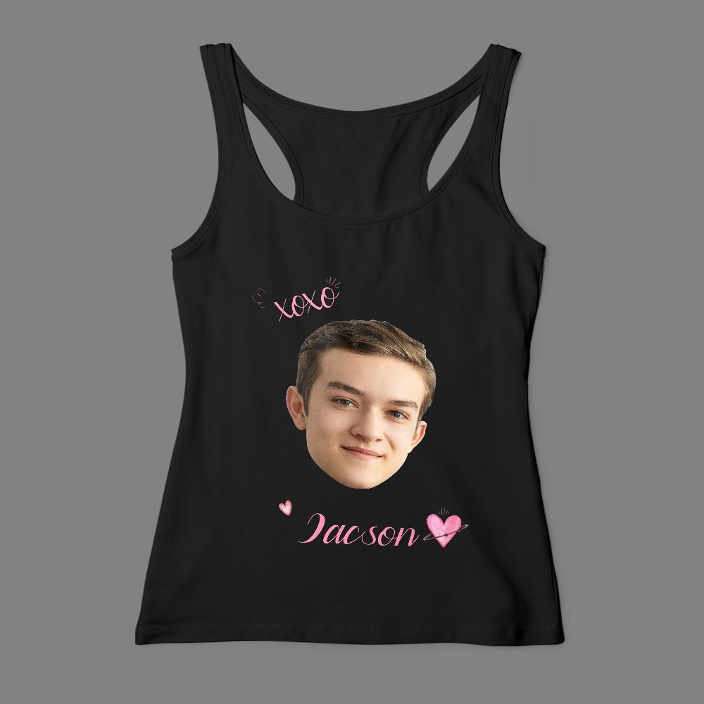 Custom Face Tank Top XOXO - MyFaceSocksEU