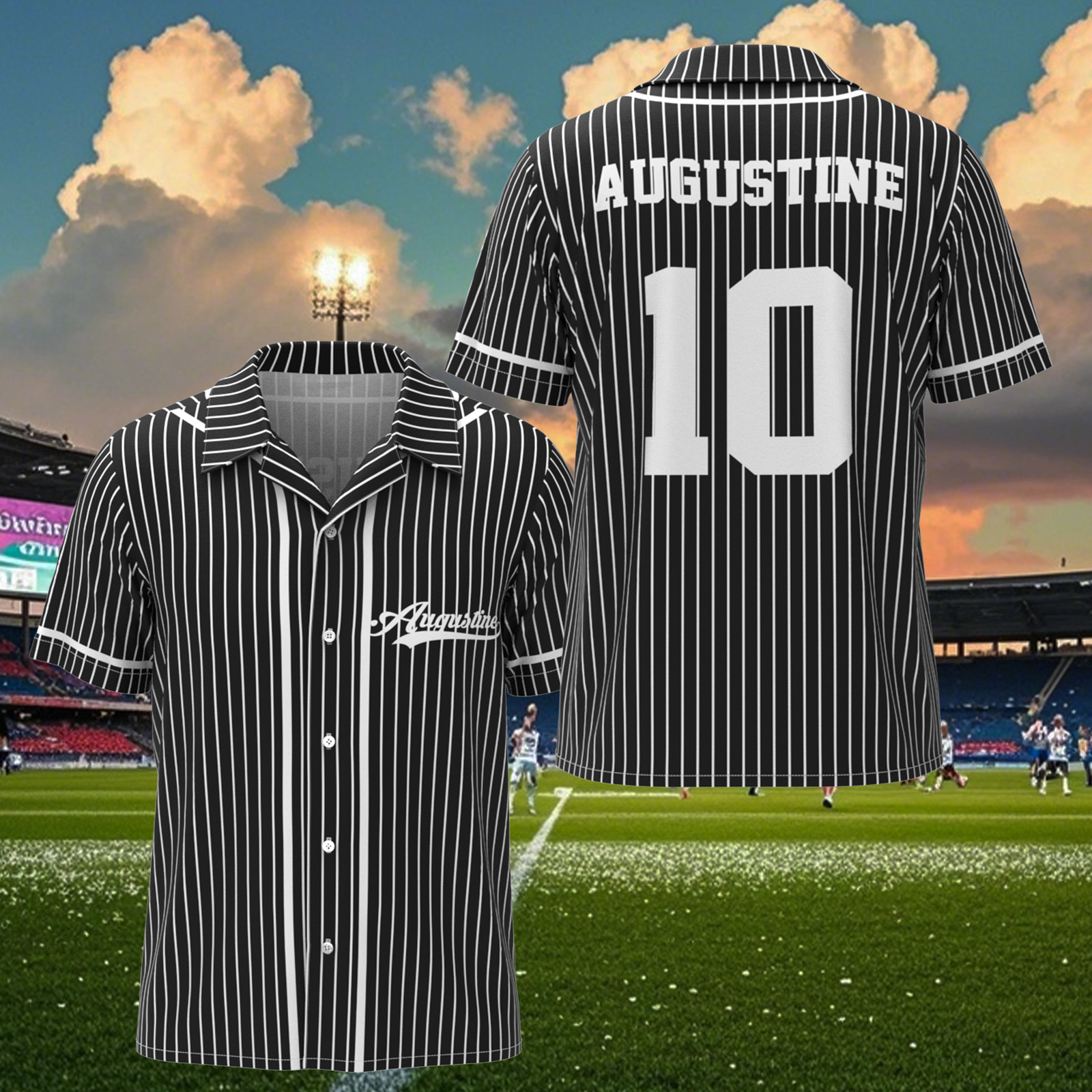 Custom Name Hawaiian Shirt For Sport Lover Baseball Jersey Shirt