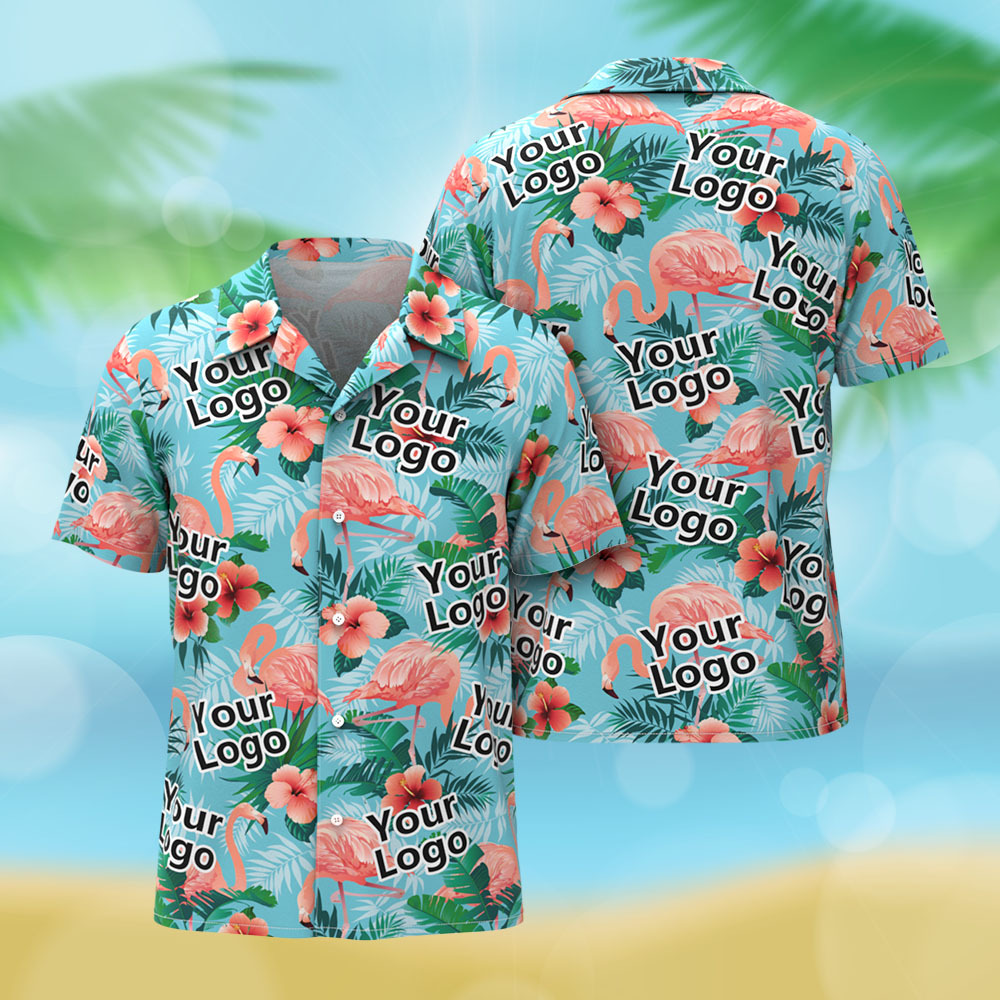 Custom Hawaiian Shirt Flamingo Photo Hawaiian Shirt Funny Vacation Party Shirts - myfacesockseu
