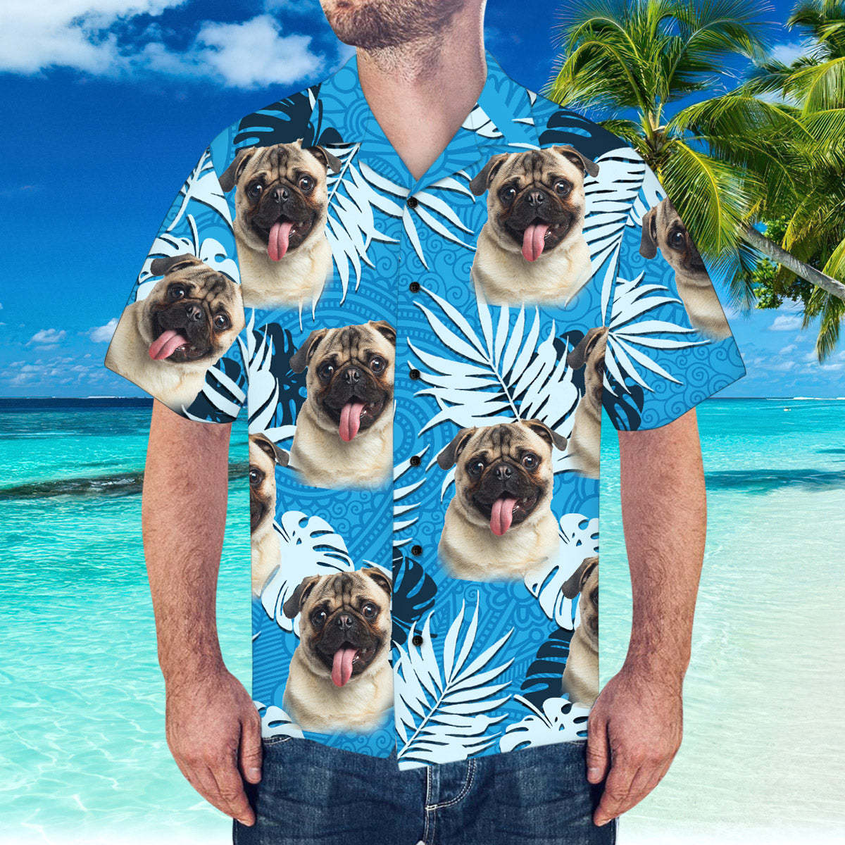 Custom Face Hawaiian Shirt Personalized Hawaiian Shirt Summer Beach Hawaiian Shirt - MyFaceSocksEU