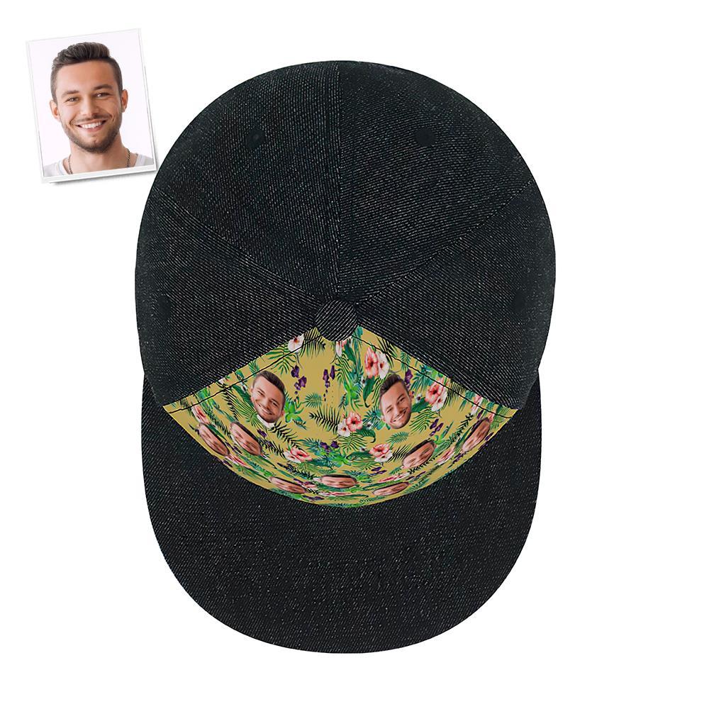 Custom Cap Personalised Face Baseball Caps Adults Unisex Printed Fashion Caps Gift - Hawaiian Style - MyFaceSocksEU